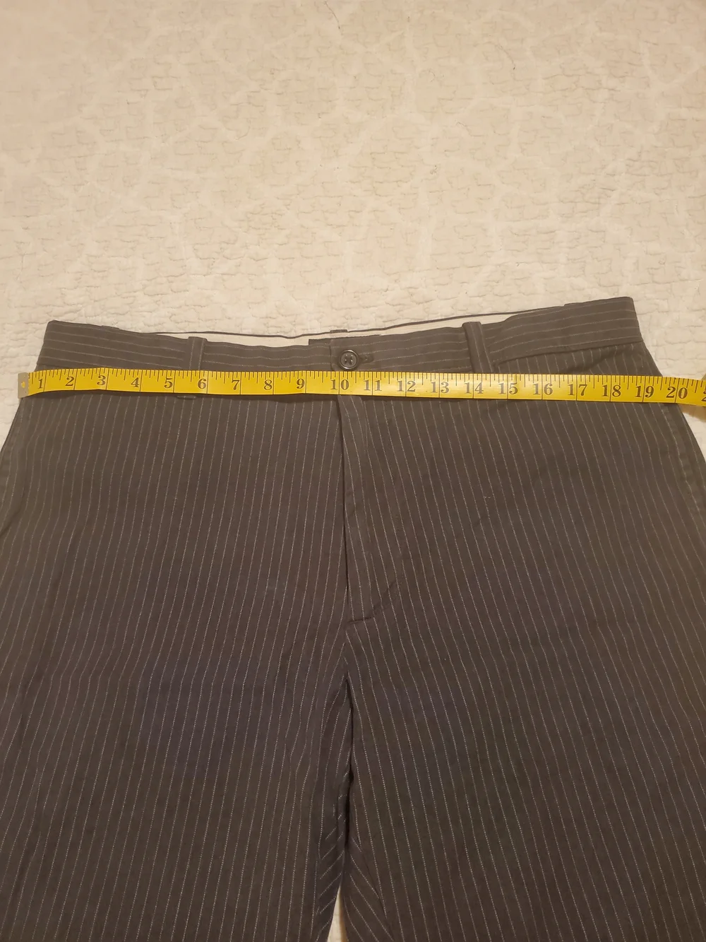 Banana Republic Men's Gray Pinstripe Dress Pants